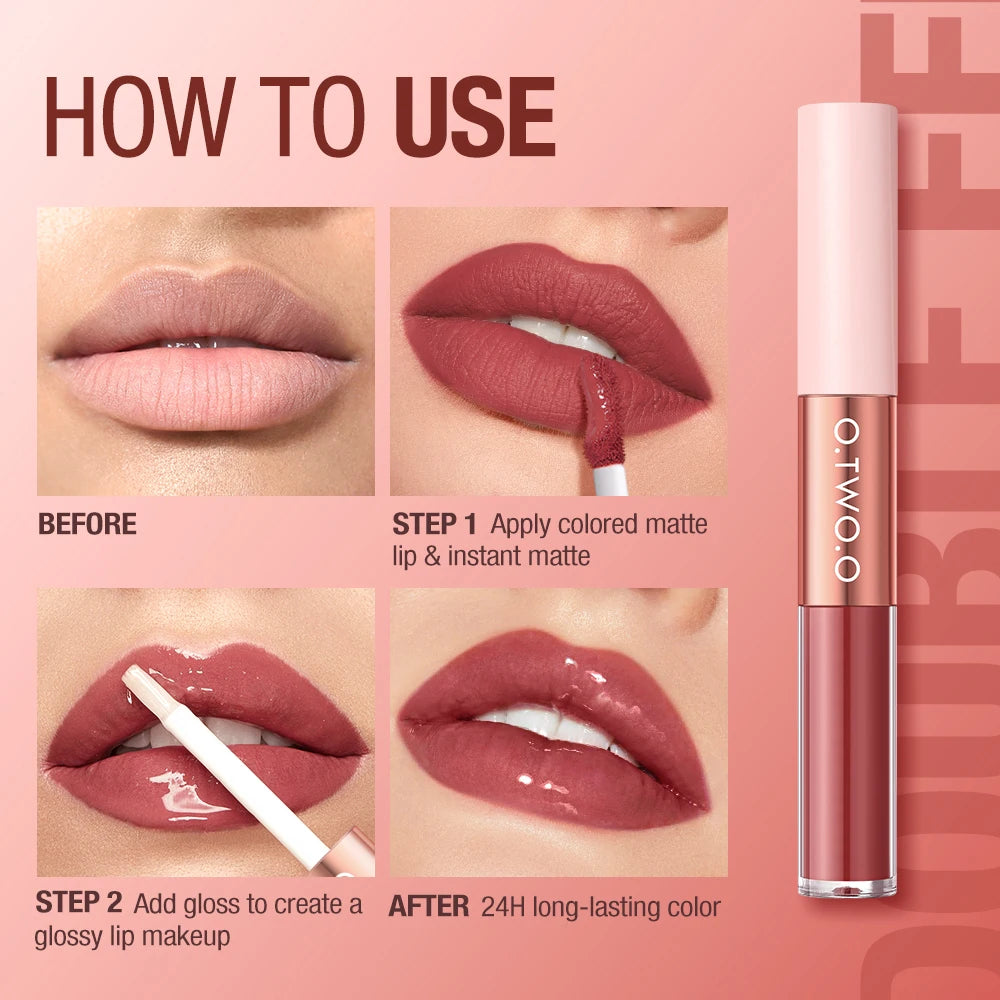 O.TWO.O Dual-Action Matte Lip Coat - LIPOXI