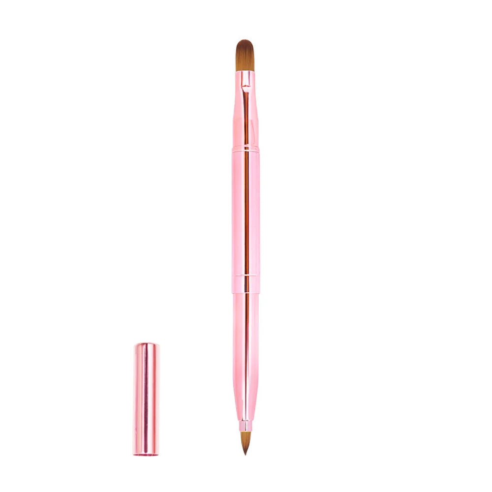 Dual-Use Retractable Lip & Eye Makeup Brush