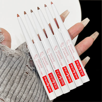 Matte Lipstick Pen Nude Brown Waterproof Lip Liner Pencil - LIPOXI