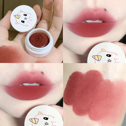 Matte Lip Mud Waterproof Clay Lipstick Blush Makeup Tint - LIPOXI