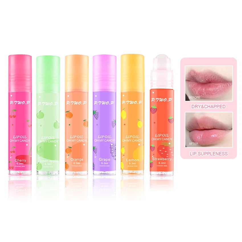 Strawberry Glow Fruit Roll-On Lip Balm - LIPOXI