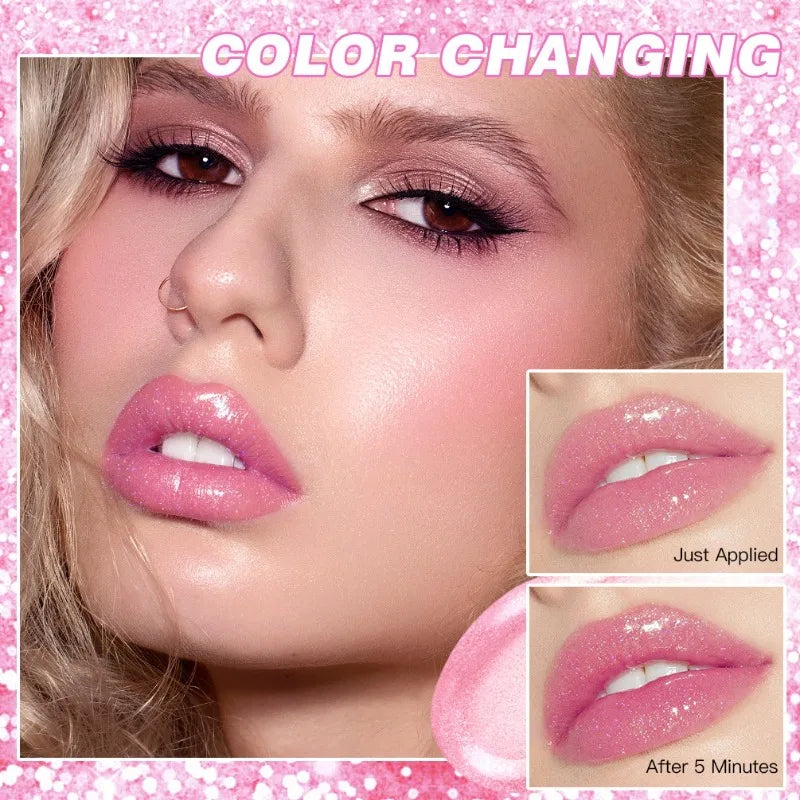 Color-Changing Glitter Lip Balm - LIPOXI