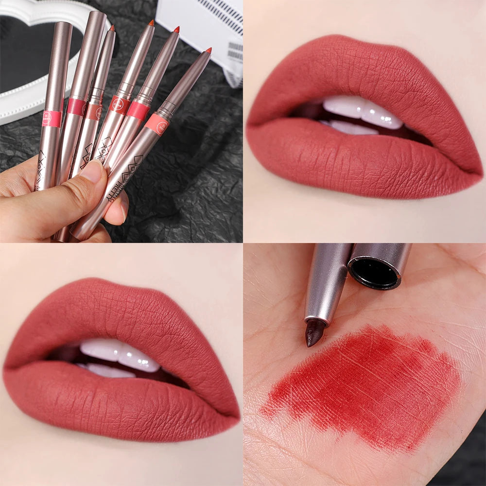 3D Velvet Matte Lip Liner Pencil Waterproof Long Lasting - LIPOXI