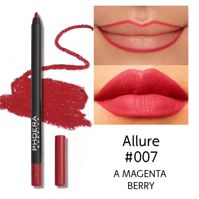 Seductive Red Waterproof Lip Liner Pencil - LIPOXI