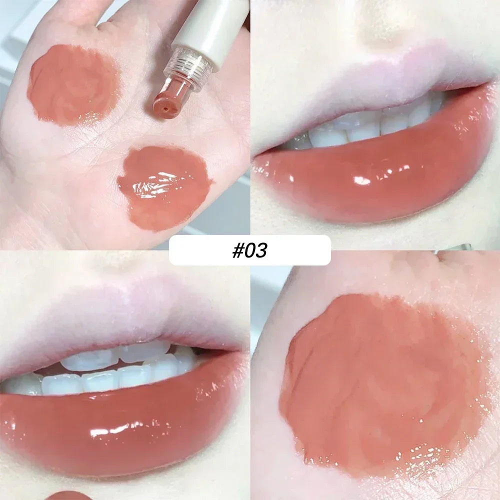 Transparent Jelly Lip Gloss Makeup Lasting Moisturizing Lip Oil - LIPOXI