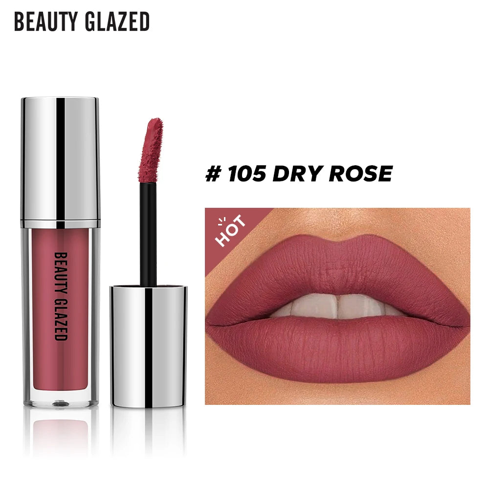 BEAUTY GLAZED Luxe Matte Waterproof Lipstick - LIPOXI