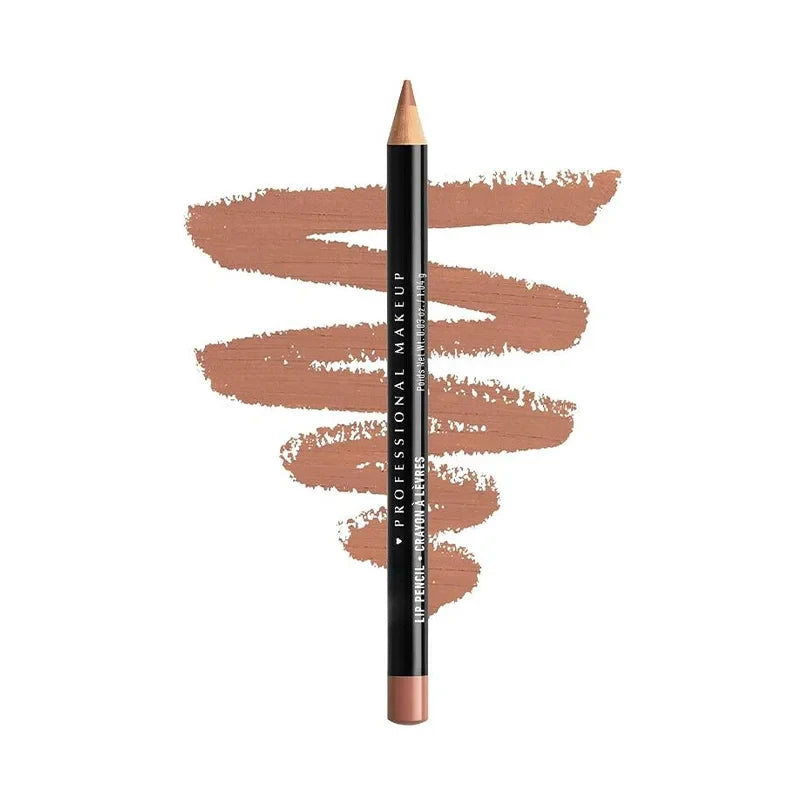 Slim Lip Pencil Long-Lasting Waterproof Nude Brown Lip Liner - LIPOXI