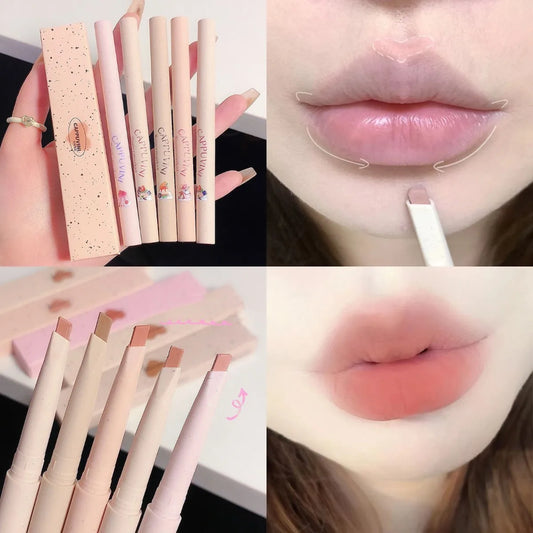 Matte Nude Lip Liner Pencil Long Lasting Waterproof Lip Makeup - LIPOXI