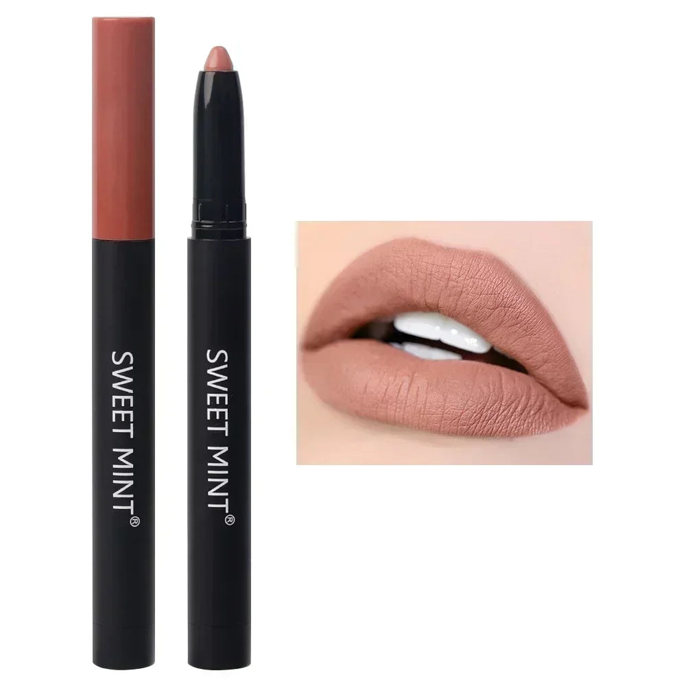 Nude Brown Lipliner Pen Waterproof Sexy Red Matte Makeup - LIPOXI