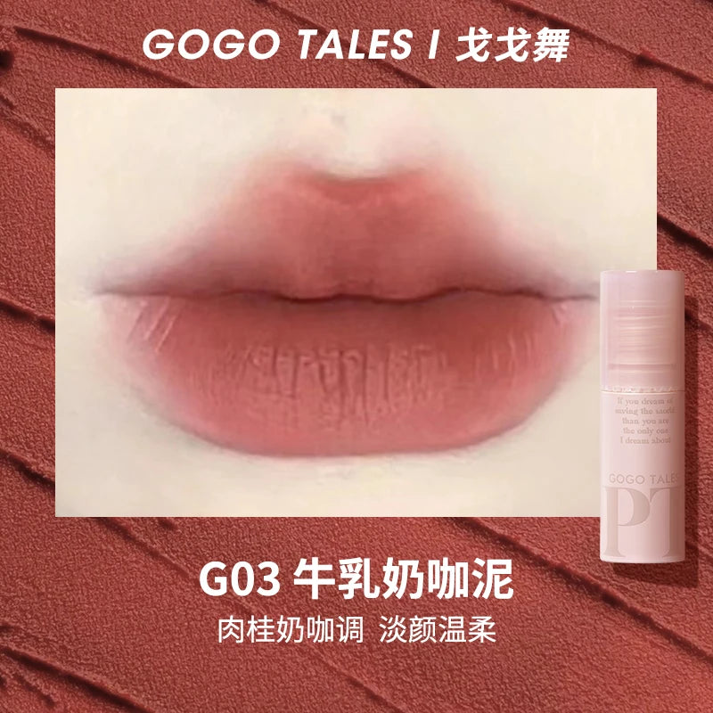 GOGOTALES Collection Lip Clay Nude Serious Color Velvet Matte - LIPOXI