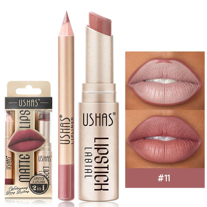 Glory Carrot 2-in-1 Lipstick & Liner Set - LIPOXI