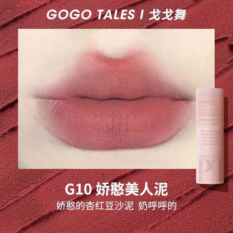 GOGOTALES Collection Lip Clay Nude Serious Color Velvet Matte - LIPOXI