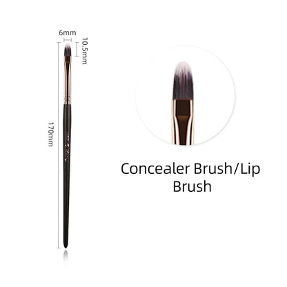 Makeup Brush Set for Flawless Eye & Lip Looks - LIPOXI