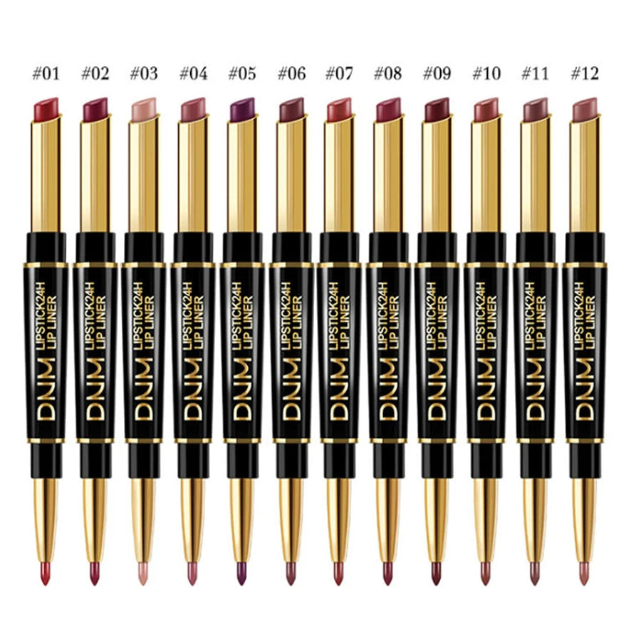 DNMH Long-Lasting Double-Ended Lipstick - LIPOXI