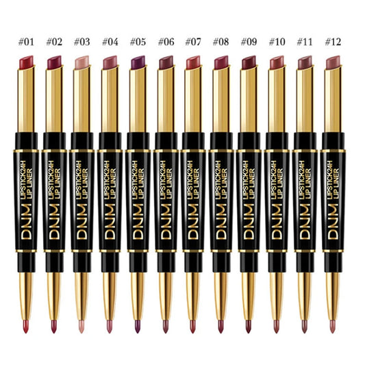 DNMH Long-Lasting Double-Ended Lipstick - LIPOXI