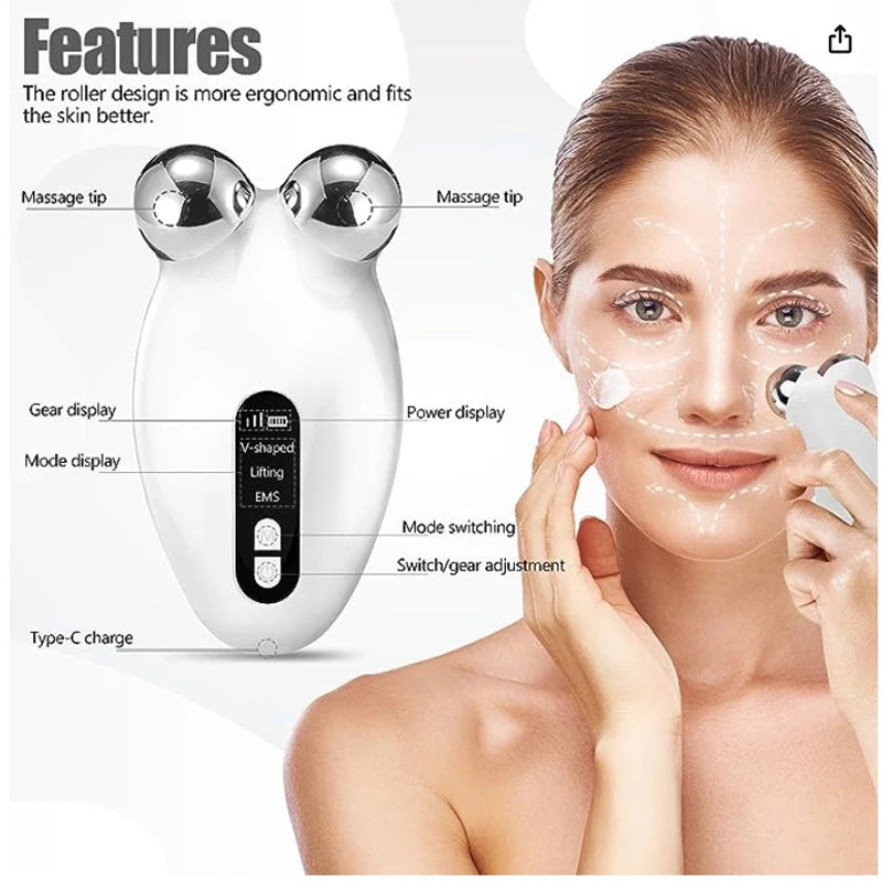 Mini Microcurrent Facial Lift Roller - LIPOXI