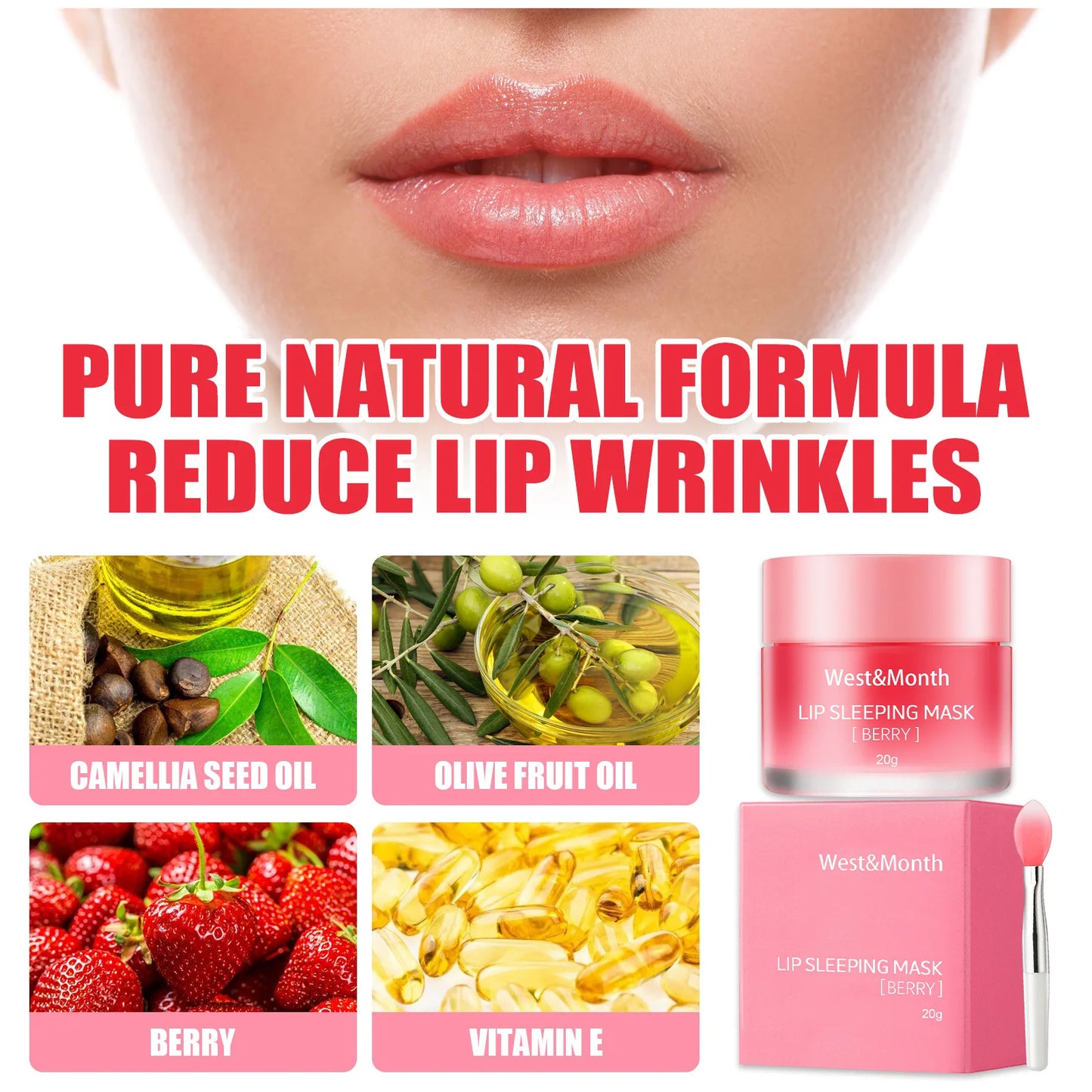 Nourishing Berry Lip Mask for Day & Night - LIPOXI