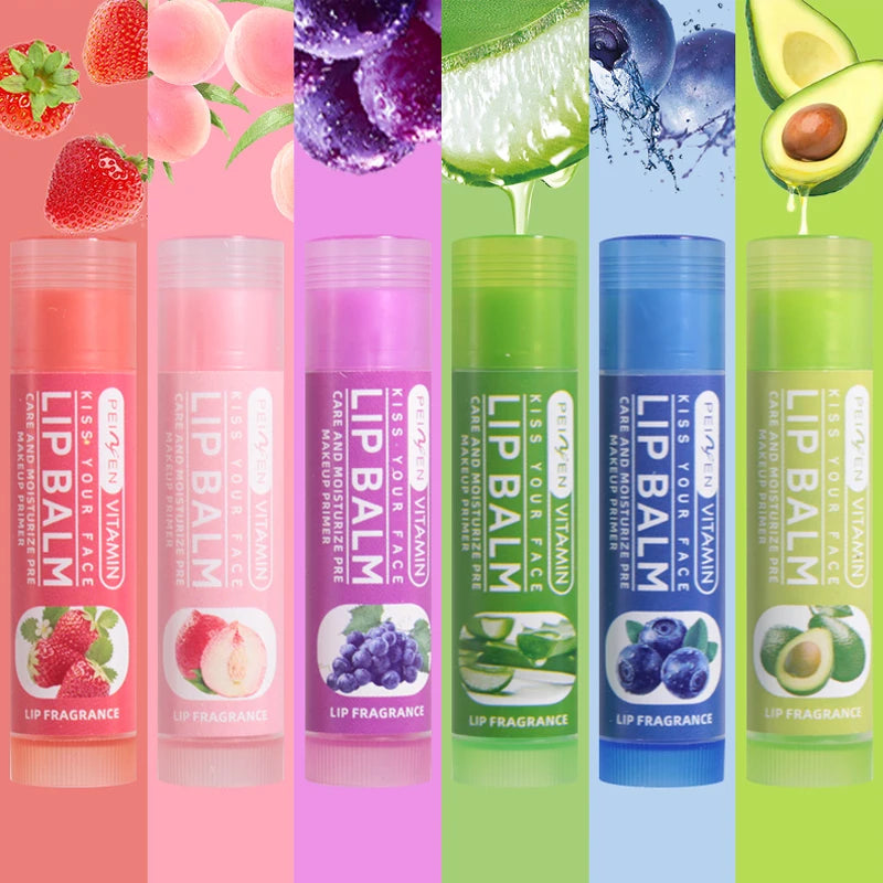 DNM Multi Fruit Flavors Moisturizing Lip Balm Set 6Pcs - LIPOXI