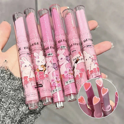 Korean Heart-Shaped Glitter Lip Gloss - LIPOXI