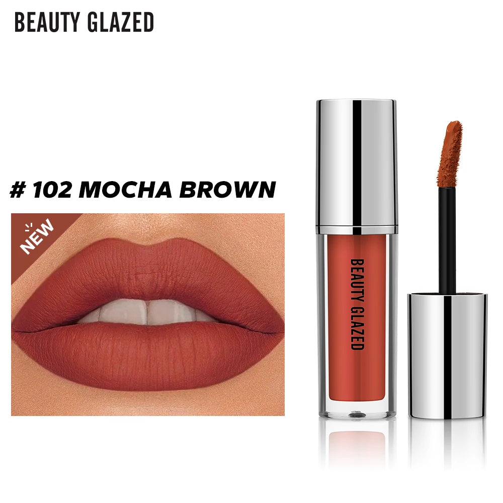 BEAUTY GLAZED Luxe Matte Waterproof Lipstick - LIPOXI