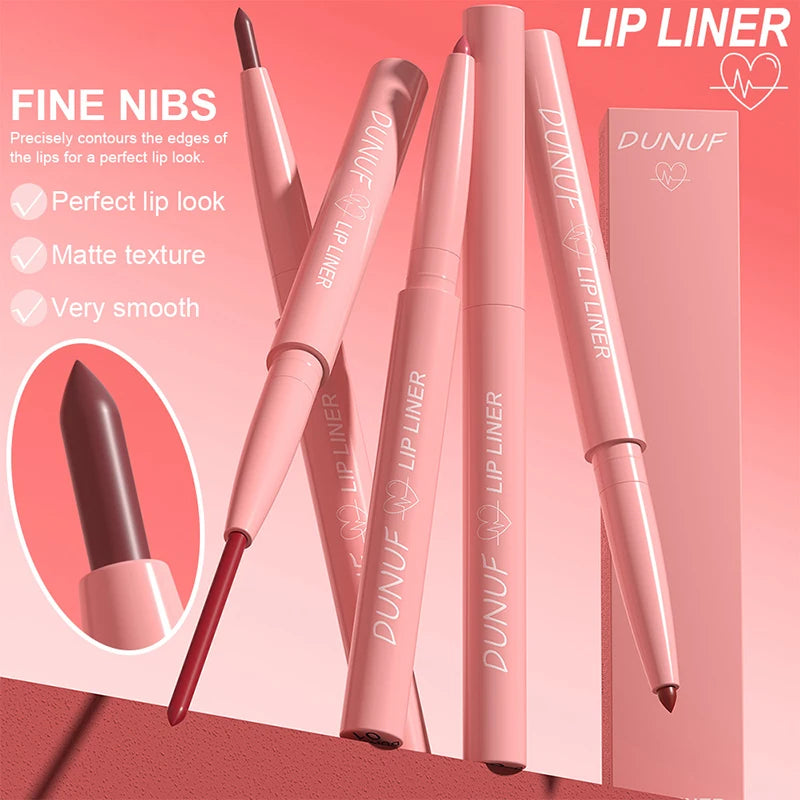 Tapered Lip Liner Pencil Long-Lasting Matte Creamy Plumping - LIPOXI