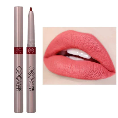 Nude Brown Lipliner Pen Waterproof Sexy Red Matte Makeup - LIPOXI