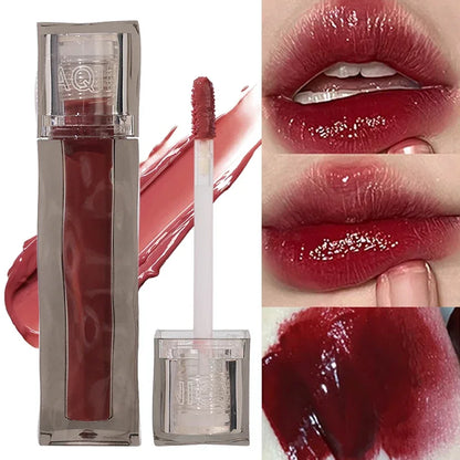 Dark Red Brown Lip Glaze - LIPOXI