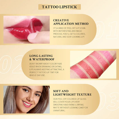 GUJHUI Peel Off Lip Tattoo - LIPOXI