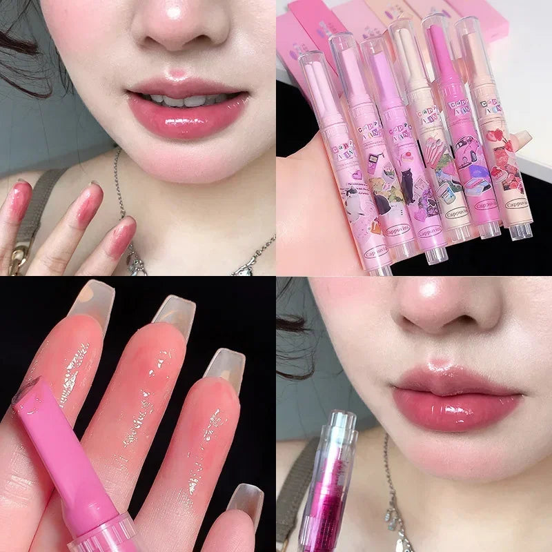 Jelly Clear Solid Lip Gloss Waterproof Lasting Makeup Pen - LIPOXI