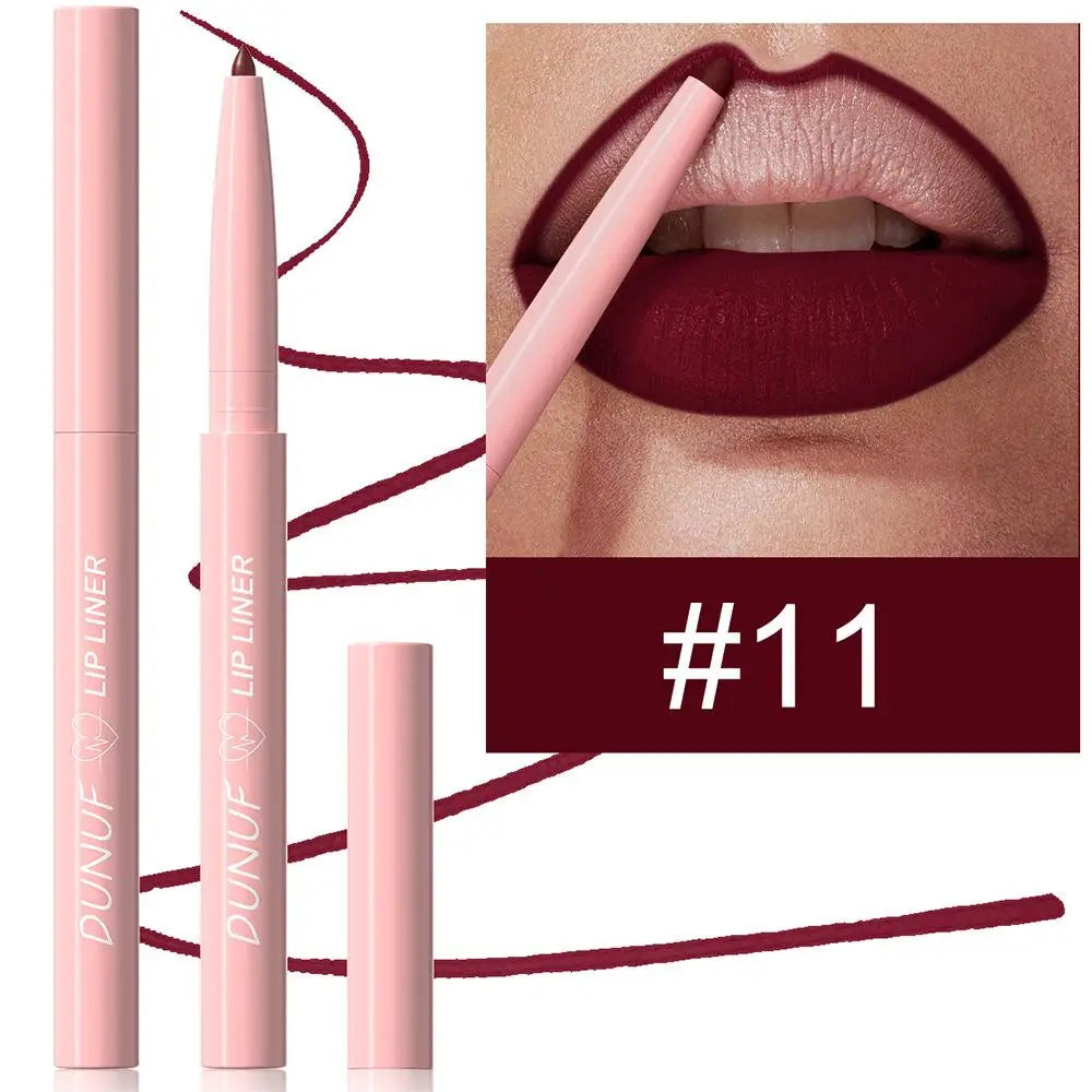 Tapered Lip Liner Pencil Long-Lasting Matte Creamy Plumping - LIPOXI