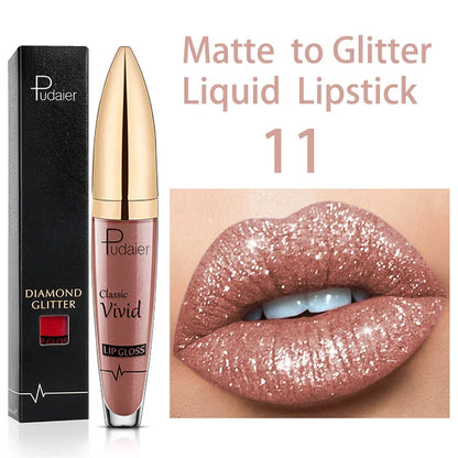 18 Colors Glitter Lip Gloss - LIPOXI