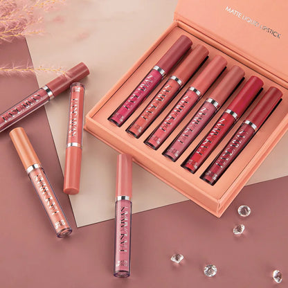 HANDAIYAN Set of 6 NonStick Cup Liquid Lipstick Gift Box - LIPOXI