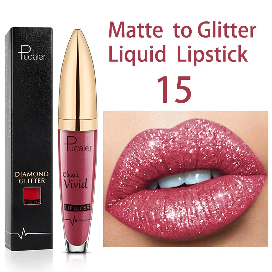 18 Colors Glitter Lip Gloss - LIPOXI