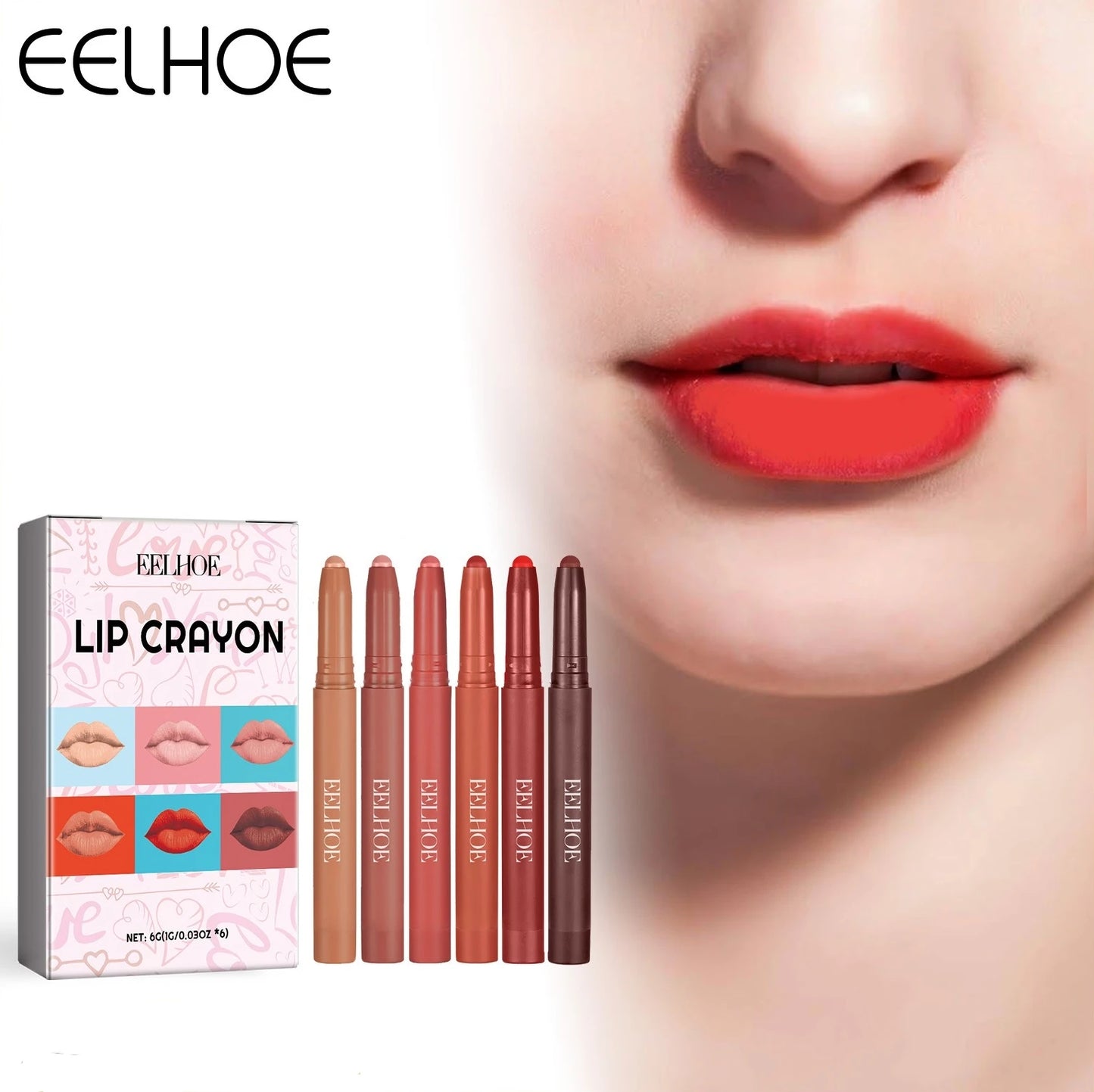 All-Day Waterproof Matte Lip Liner Set - LIPOXI