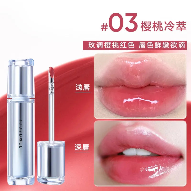 Judydoll Lip Glaze Mirror Shine Watery Lipstick Tint - LIPOXI