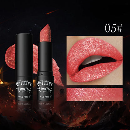 Waterproof Glitter Lipsticks Punk Style Matte Velvet Makeup - LIPOXI