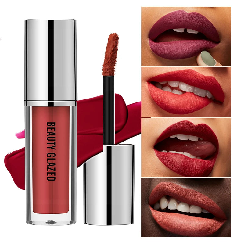 BEAUTY GLAZED Luxe Matte Waterproof Lipstick - LIPOXI