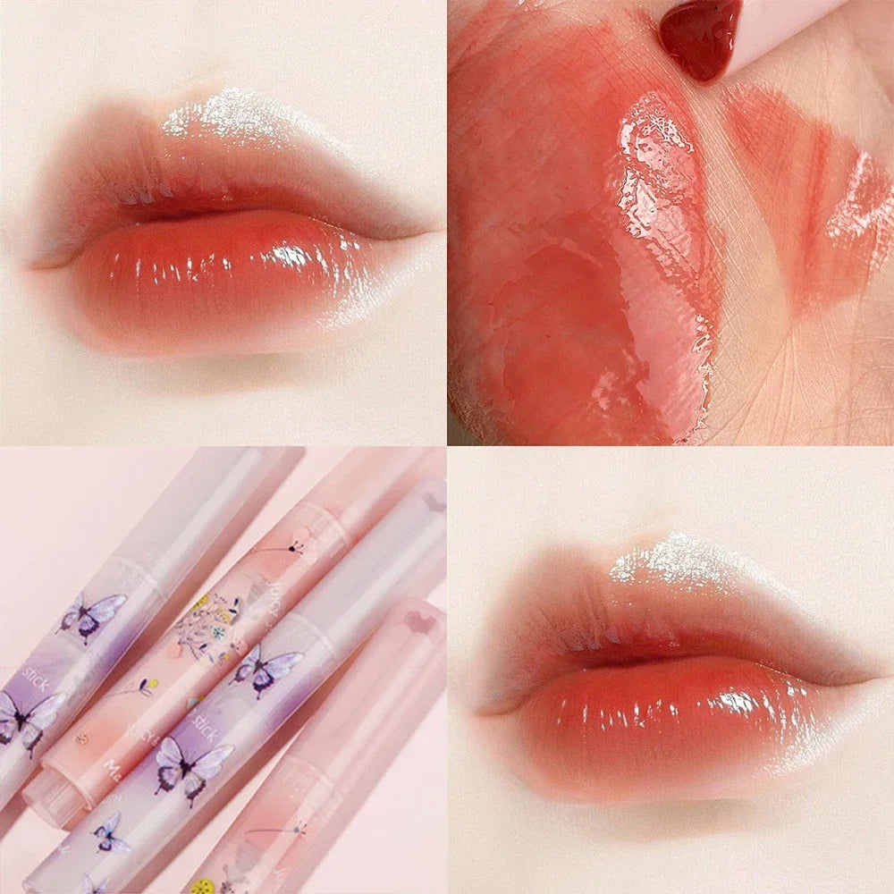 Thin Tube Heart-Shaped Lipstick Jelly Mirror Lip Gloss - LIPOXI