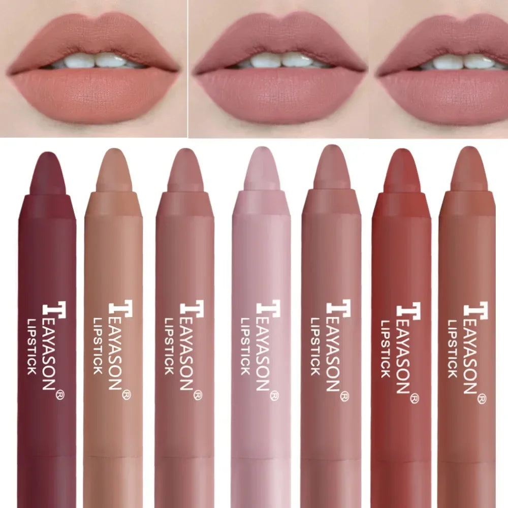 Nude Brown Lipliner Pencil 12 Colors Matte Waterproof Makeup - LIPOXI