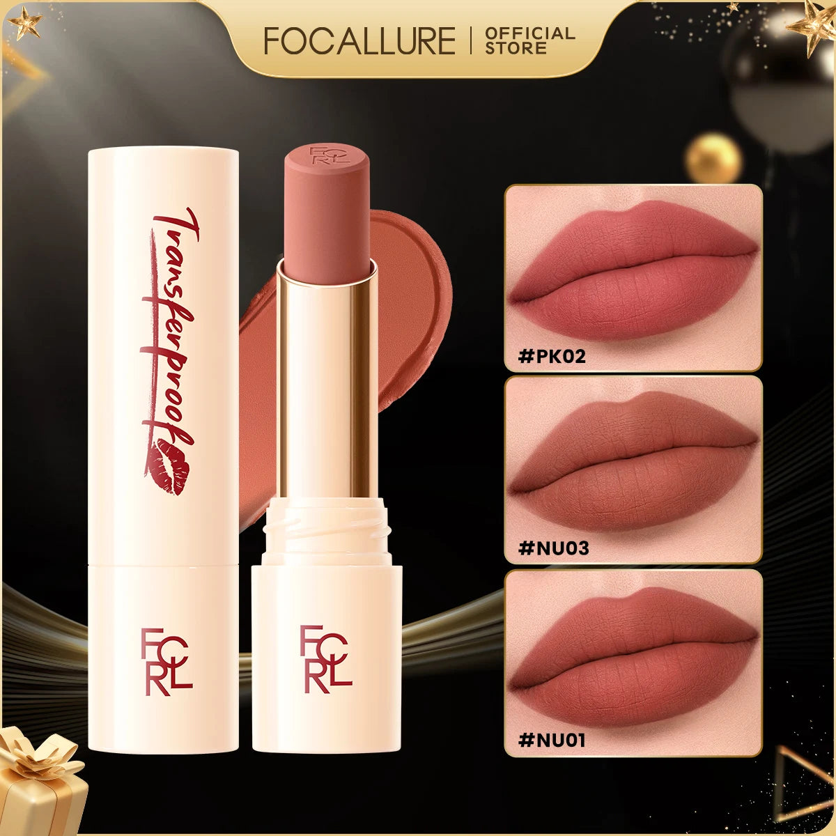 FOCALLURE HyperMatte Waterproof Lipstick - LIPOXI