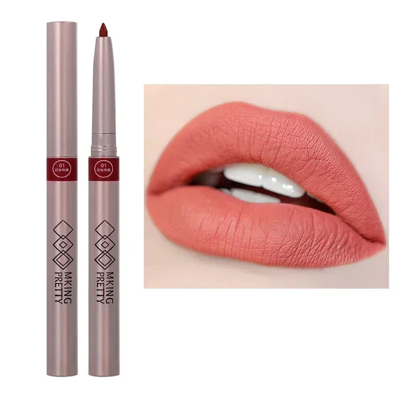 Nude Brown Lipliner Pen Waterproof Sexy Red Matte Makeup - LIPOXI