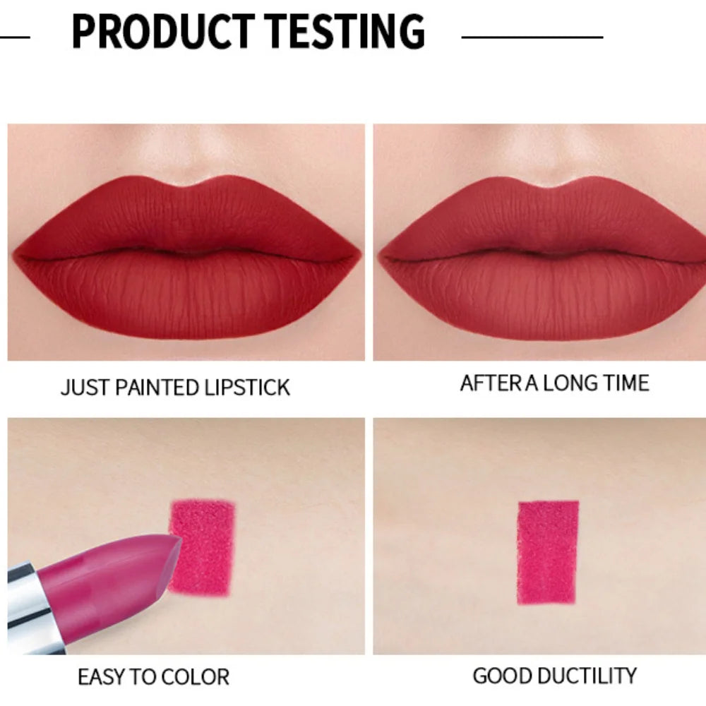 Vibrant 12-Color Velvet Matte Lip Tint - LIPOXI