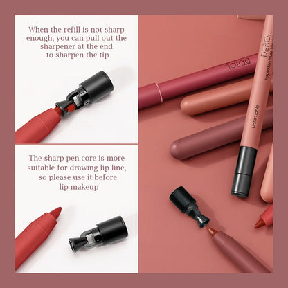 Seductive Red Waterproof Lip Liner Pencil - LIPOXI