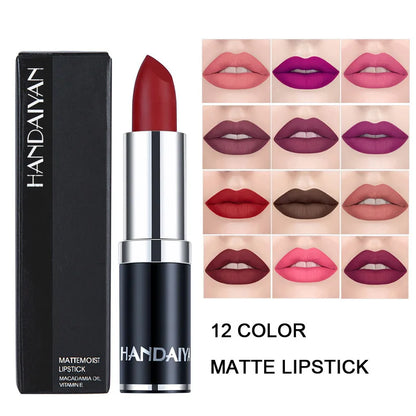 Vibrant 12-Color Velvet Matte Lip Tint - LIPOXI