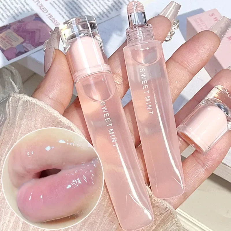 Transparent Jelly Lip Gloss Makeup Lasting Moisturizing Lip Oil - LIPOXI