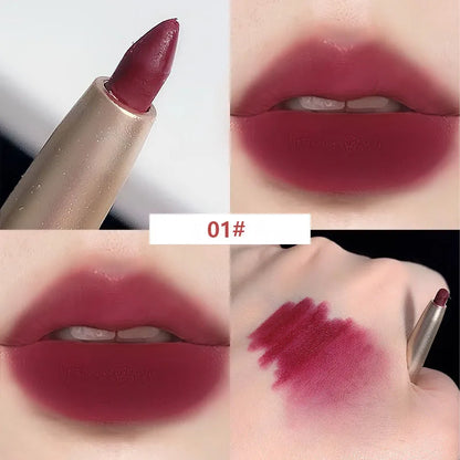 Auto Rotate Red Lip Liner Pencil Long Lasting Korean Makeup - LIPOXI