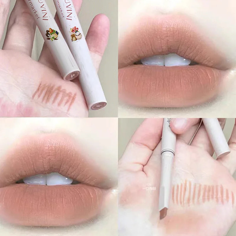 Matte Nude Lip Liner Pencil Long Lasting Waterproof Lip Makeup - LIPOXI