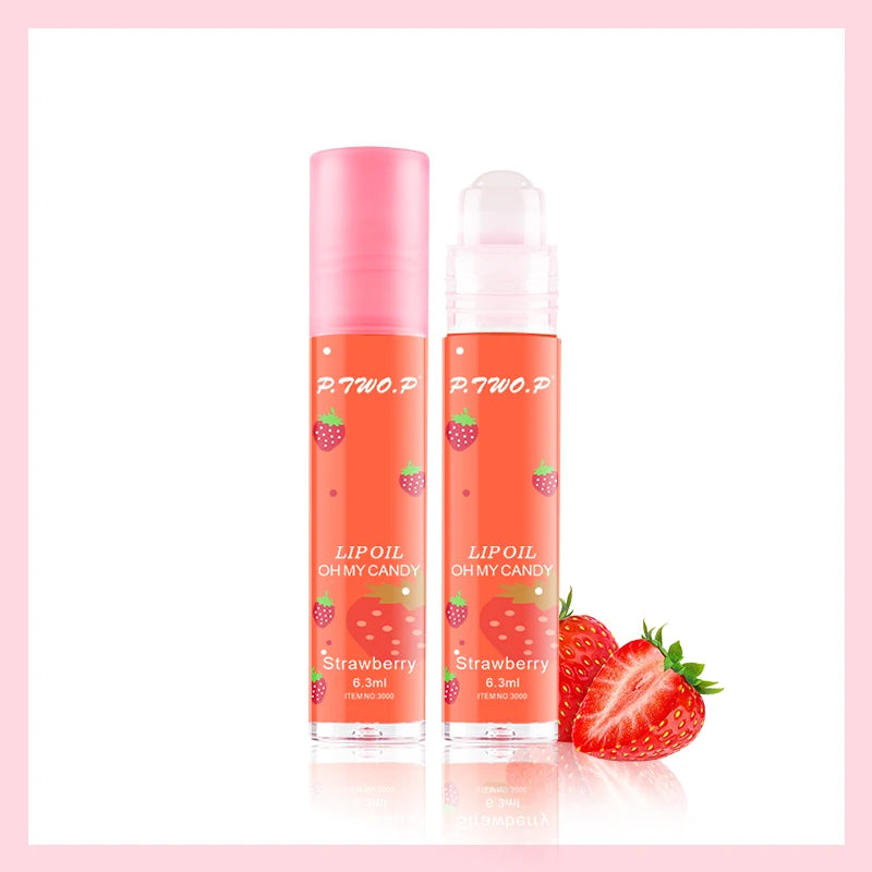 Strawberry Glow Fruit Roll-On Lip Balm - LIPOXI