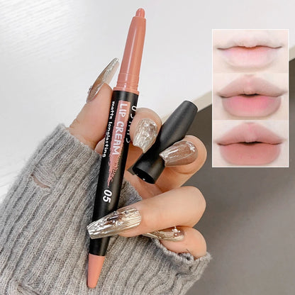 Sexy Nude Lipstick Lipliner Waterproof Matte Crayon Makeup - LIPOXI