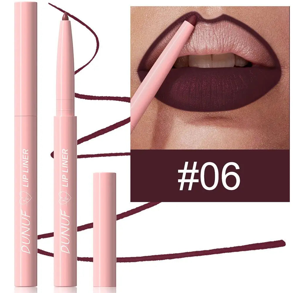 Tapered Nib Lip Liner Pencil Long-Lasting Natural Nude - LIPOXI